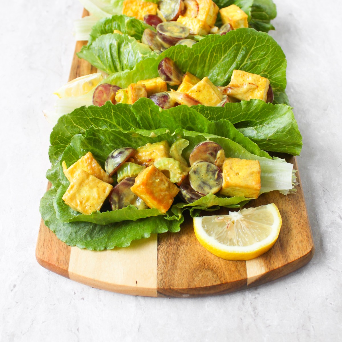 Curry Grape & Tofu&nbsp;Wraps