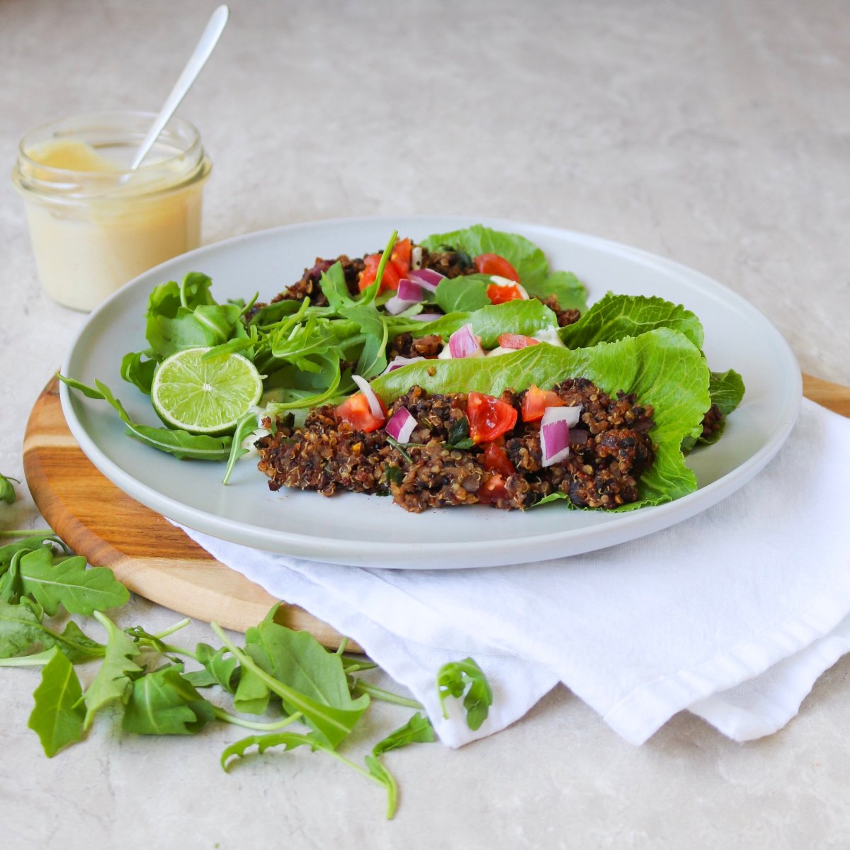 Quinoa & Black Bean Lettuce&nbsp;Wraps