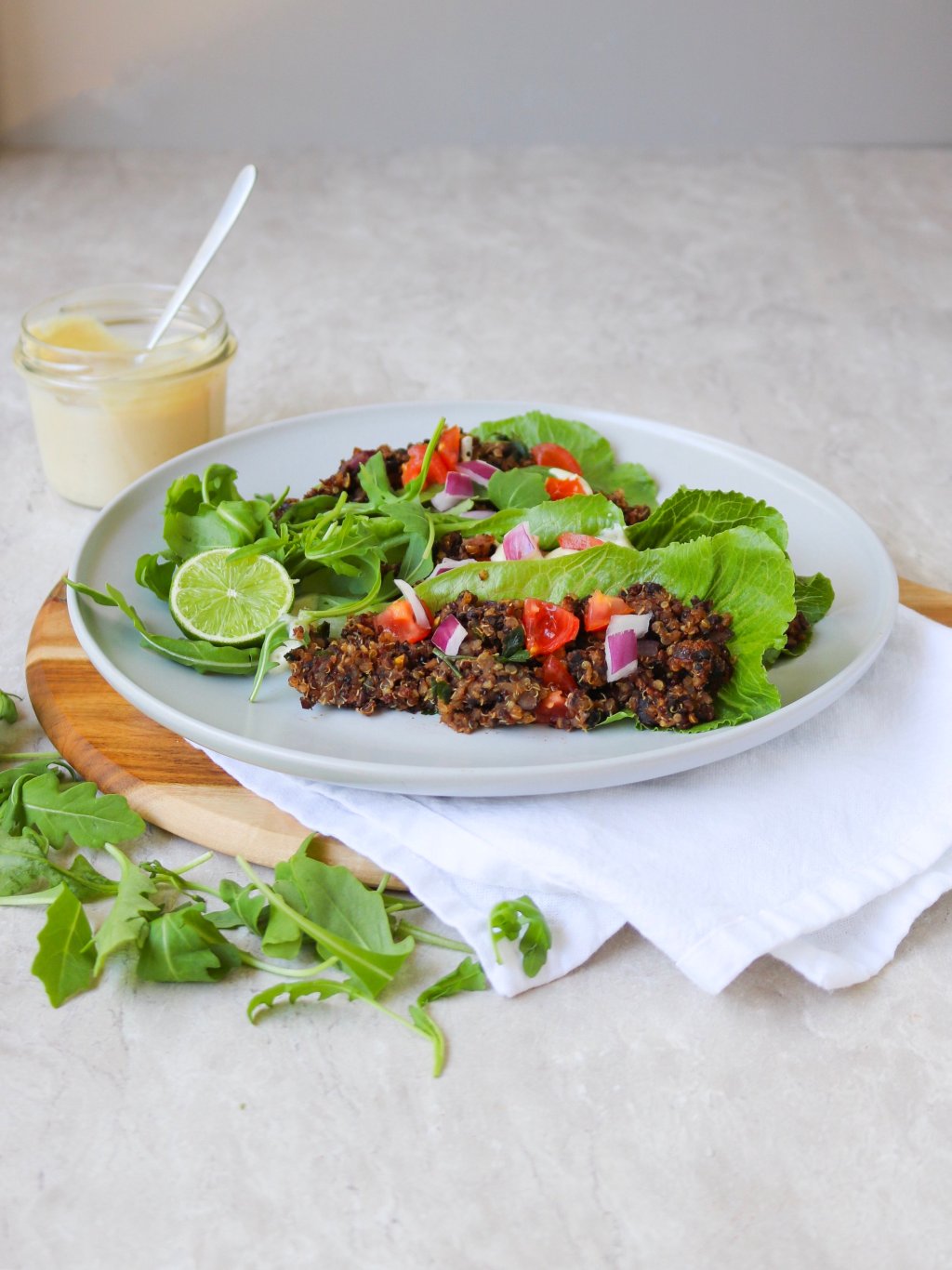 Quinoa & Black Bean Lettuce&nbsp;Wraps